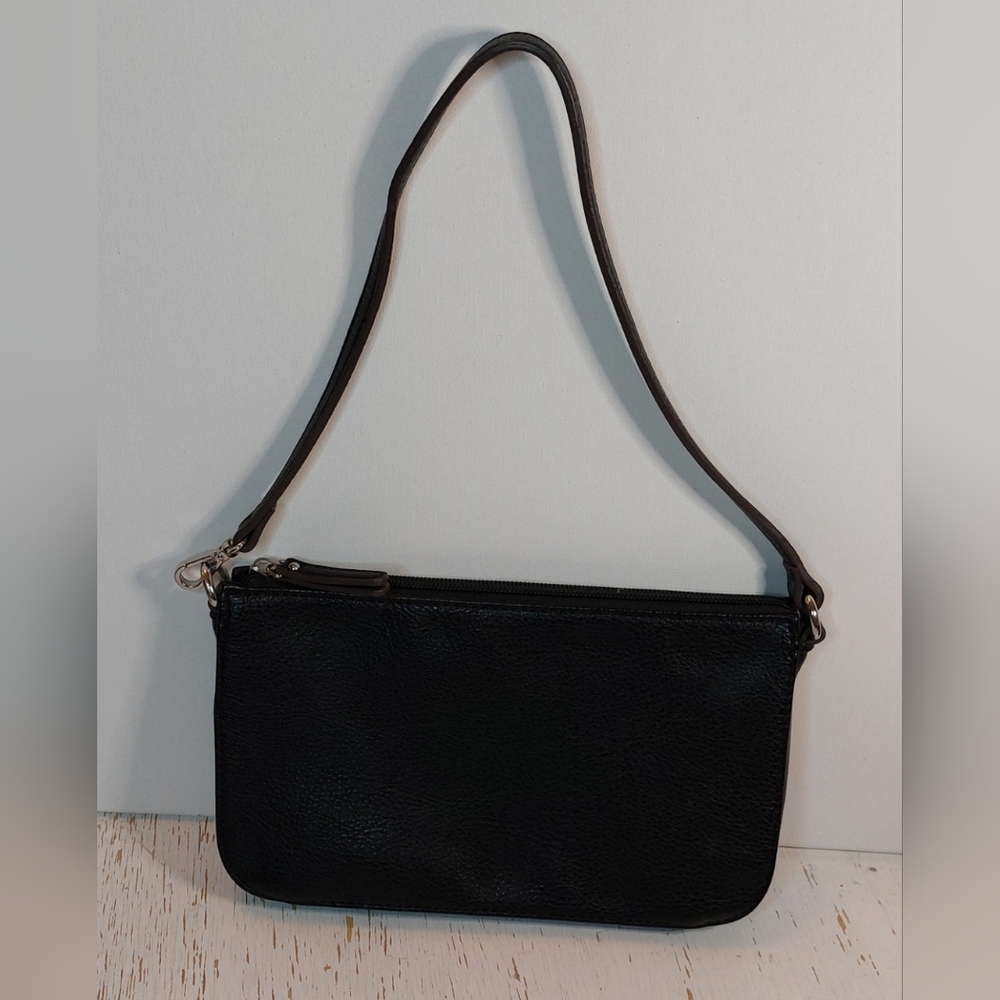 Worthington Woman Mini Purse Wristlet Vegan Leather Pebbled Wear it Two Ways Bag